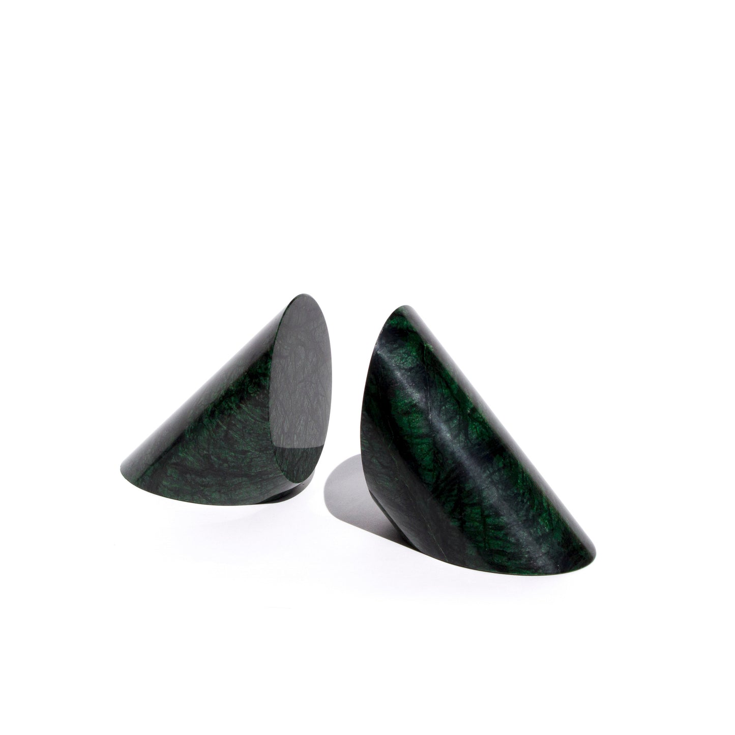 Solid Green Marble kirjatuet, 2kpl
