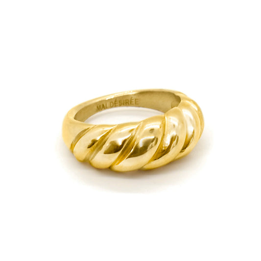 Margaux kultainen croissant sormus