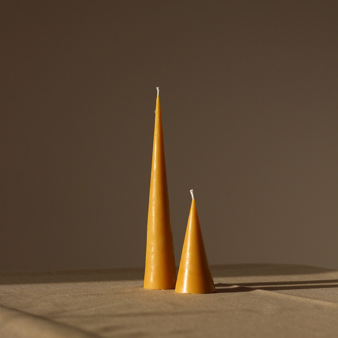 Double Cone mehiläisvahakynttilät