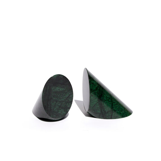 Solid Green Marble kirjatuet, 2kpl