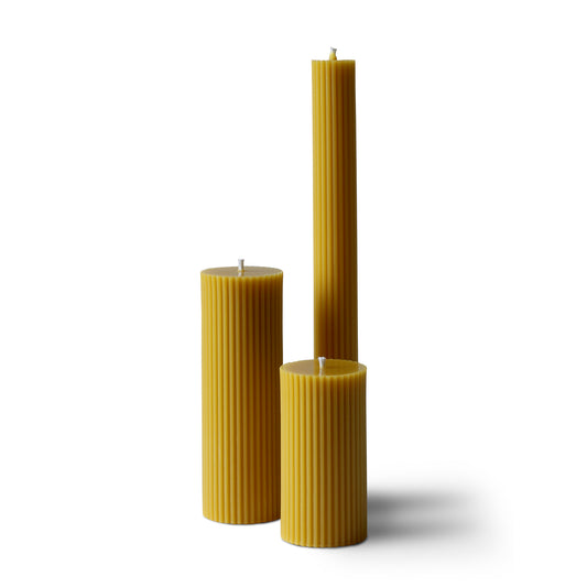 Cylinders mehiläisvahakynttilät